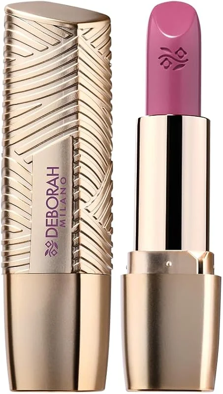 Deborah Milano Rouge à lèvres Milano Red, N.7 Rose Dahlia, couleur pleine et brillante — Maquillage