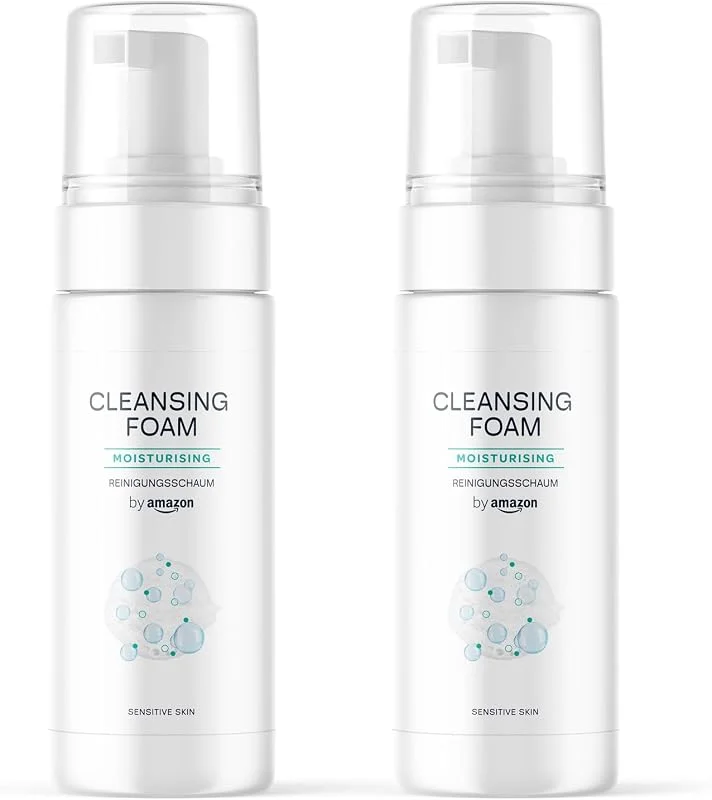 by Amazon Mousse nettoyante pour le visage 2 x 200 ml — Soin de la peau