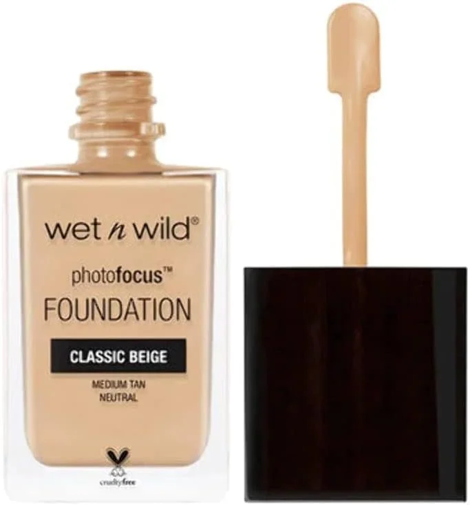 wet n wild – Fond de teint Photo Focus – Formule légère et matifiante - Teinte Classic — Maquillage