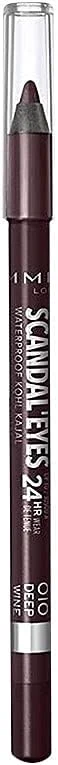 Rimmel - Crayon Khôl Exaggerate Waterproof - Couleur intense - Texture Douce - 010 Deep — Maquillage