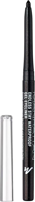 Manhattan Endless Stay Waterproof - Eyeliner en gel noir avec paillettes et mine (6 g) — Maquillage