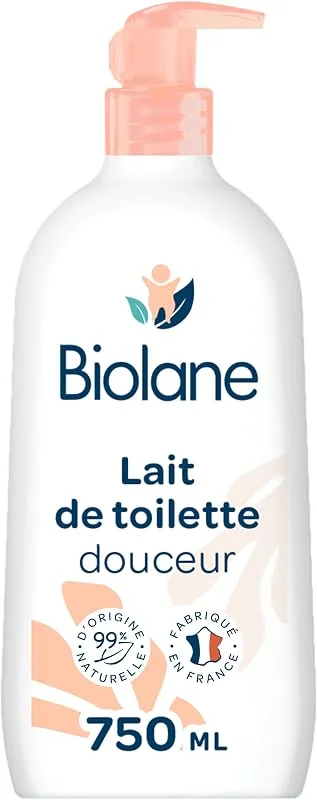 BIOLANE - Lait de toilette Bébé - Nettoie et protège - 750ml — Soin de la peau