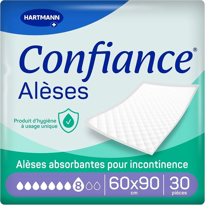 Confiance Alèse 8 Gouttes Alèses Jetables, 60x90 cm — Complements alimentaires