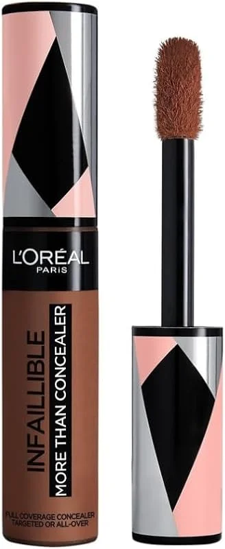 L'Oréal Paris Infaillible 24H Correcteur, Fond de Teint 2 en 1 340 Châtaigne — Maquillage