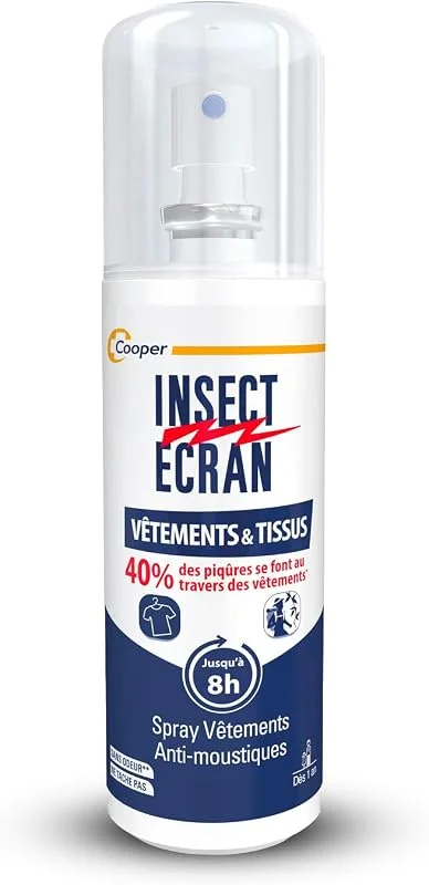 INSECT ECRAN - Spray Anti-Moustiques - Vêtements &Tissus - Dès 1 ans -100ml — Soin de la peau