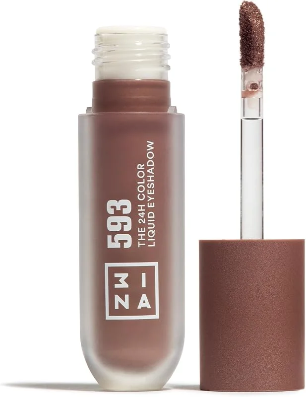 3INA - The 24H Color Liquid Eyeshadow 593 - Taupe foncé - Ombre — Maquillage