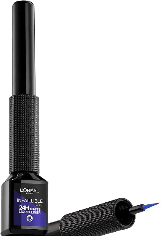 L'Oréal Paris - Eyeliner Pinceau mat et longue tenue - Matte Signature - Teinte : Bleu — Maquillage