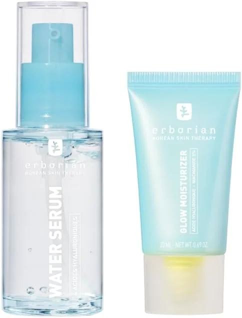 Erborian Duo Hydratation Hydra Water Serum & Soin Hydratant Fini Glow — Soin de la peau
