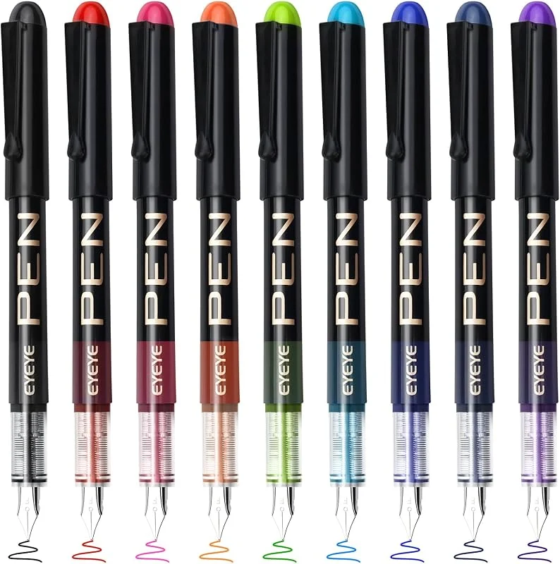 EYEYE Stylo plume FP20 F-Nib 9 couleurs jetable — Maquillage
