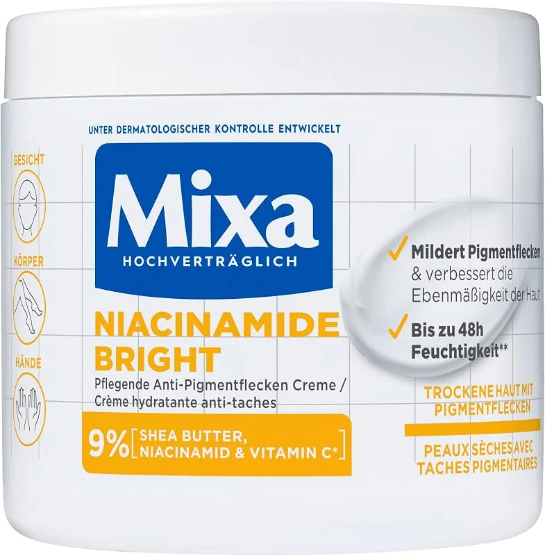 Mixa Niacinamide Bright Crème hydratante anti-taches tout usage Convient pour le — Soin de la peau