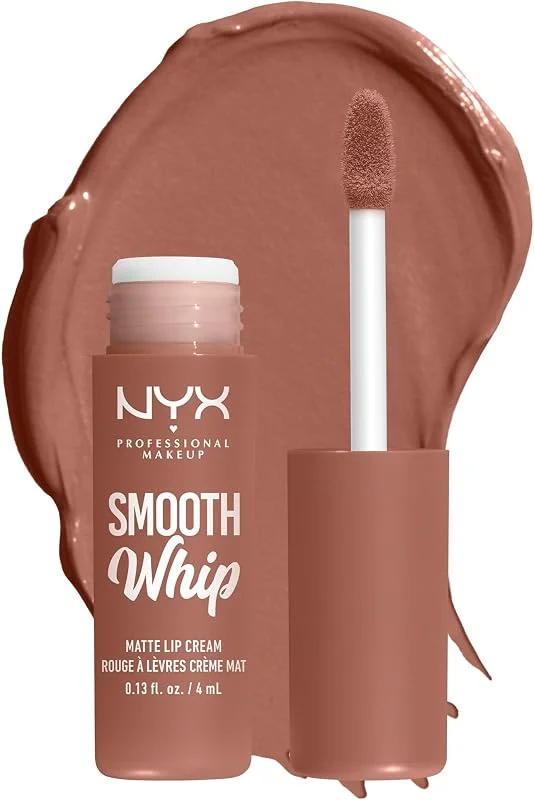 NYX Professional Makeup Rouge à Lèvres Crème Mat Smooth Whip, Couleur Vive, Texture — Maquillage