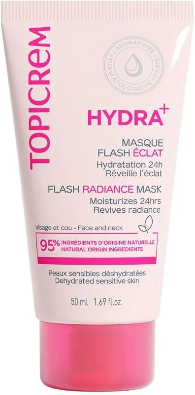 Topicrem - HYDRA+ Masque Flash Éclat - Masque Hydratant, Détoxifiant, Repulpant — Soin de la peau