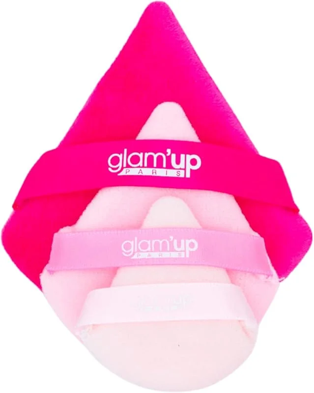 Glam'Up Paris - Perfect Trio Houpettes Triangulaires en Velours Doux - Réutilisables — Maquillage
