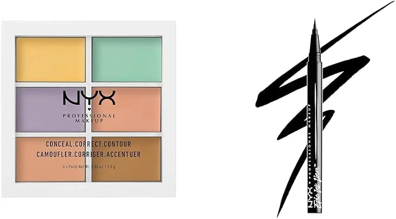 NYX Professional Makeup Palette Couleur et Correction, 6 Teintes Faciles à Estomper & — Maquillage