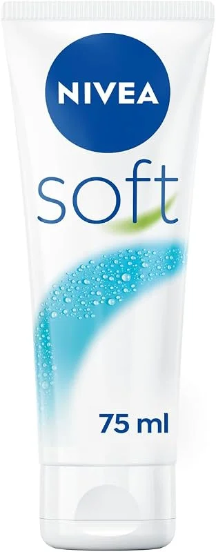 NIVEA Soft Crème visage, corps & mains (2 x 75 ml), crème hydratante à la texture — Soin de la peau
