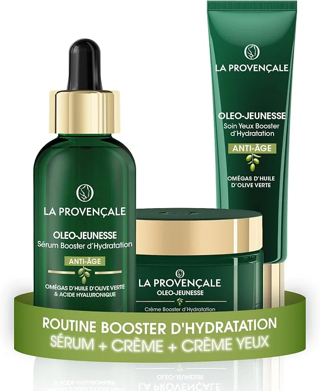 La Provençale Routine Booster Hydratation Anti-Âge Oléo Olive Verte — Soin de la peau