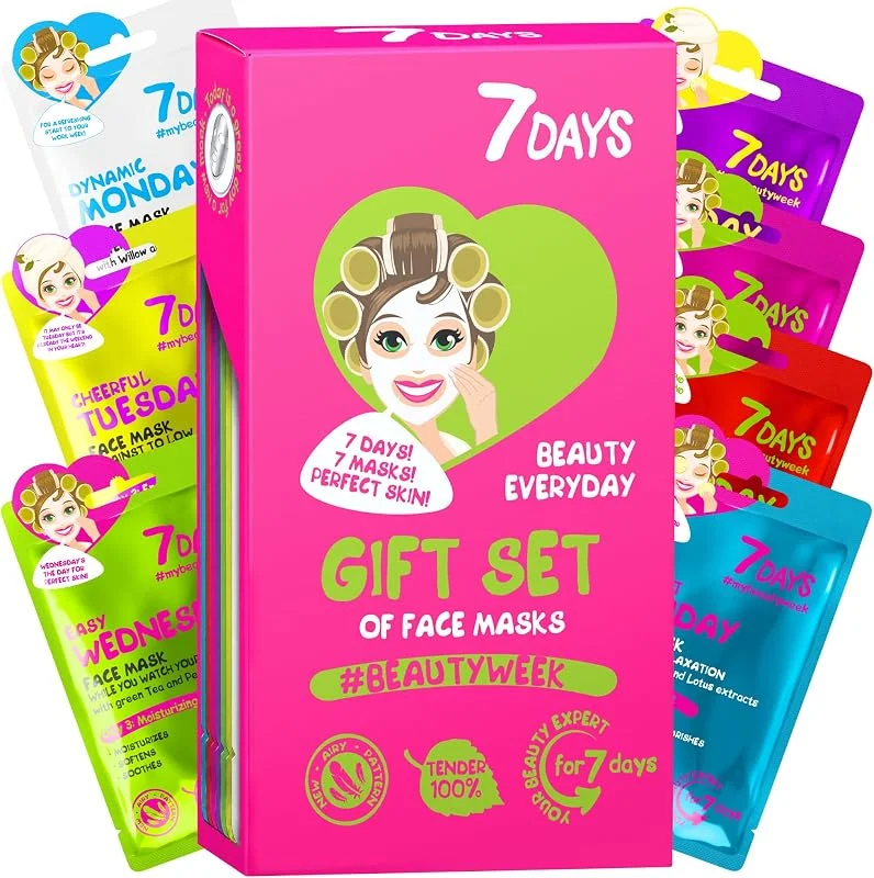 7Days Masque Visage Collagène & Acide Hyaluronique Coffret 7 — Soin de la peau