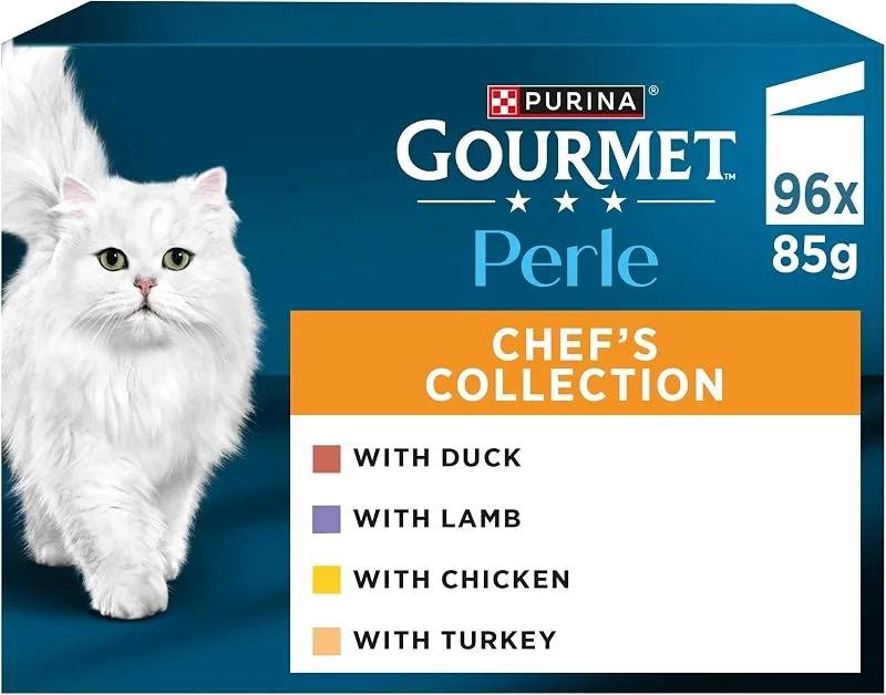 GOURMET Perle Filettines - pâtée Chat Multivariétés en Sauce - 96 x 85 g — Maquillage
