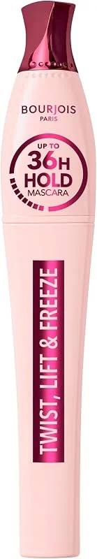 Bourjois Twist, Lift & Freeze Mascara, Noir, Tenue 36 h, Effet lift extrême et (8 ml) — Maquillage
