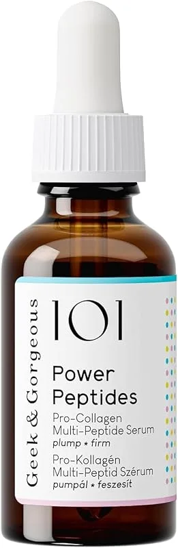 Geek & Gorgeous Power Peptides Sérum - Sérum anti-âge hautement efficace avec — Soin de la peau