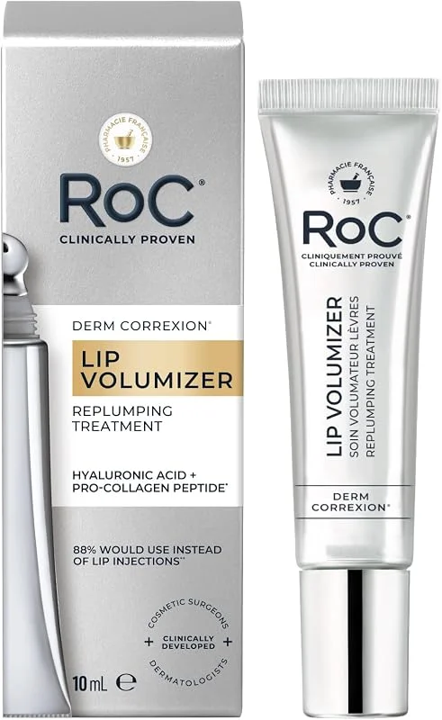 RoC Derm Correxion Lip Volumizer, Volumateur Lèvres, Baume Repulpant à l'Acide (10 ml) — Maquillage