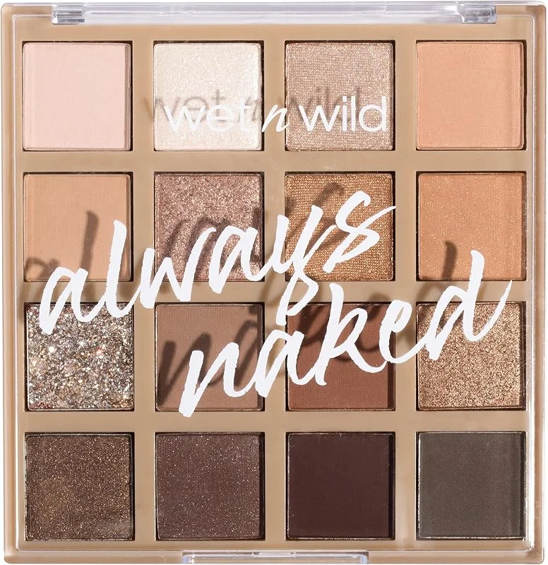 Wet n Wild Always Naked Palette de Fards à Paupières, 16 Teintes Pigmentées — Maquillage