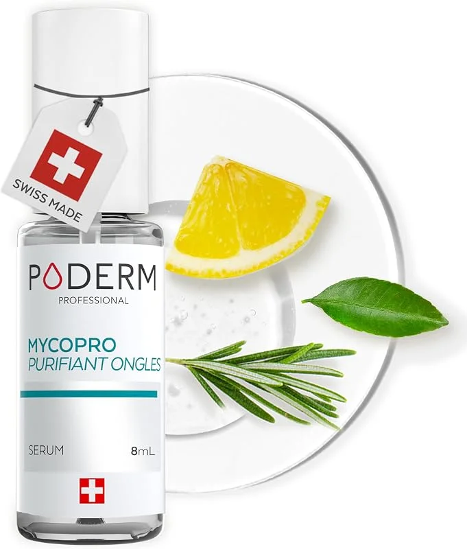 PODERM MycoPro Sérum Purifiant Ongles 8ml – Formule Végétale Naturelle au Citron — Soin de la peau