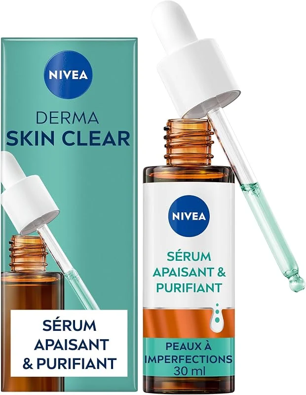 NIVEA Sérum Visage Purifiant et Apaisant Derma Skin Clear, 30 ml — Soin de la peau