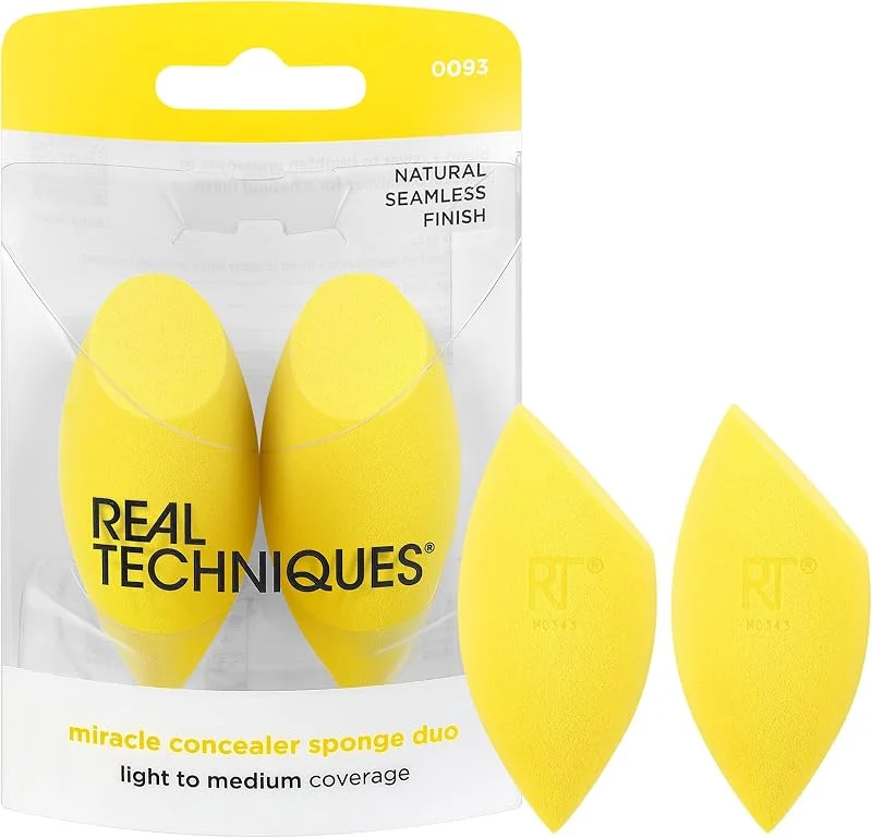 Real Techniques Miracle Concealer Sponge, Makeup Blending Sponge For Liquid & Cream — Maquillage