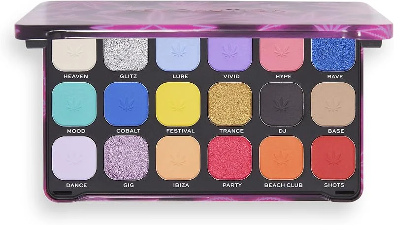Makeup Revolution, Palette d'ombres à paupières Forever Flawless, Good Vibes Hype, 18 — Maquillage