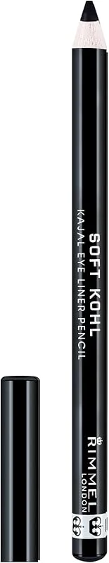 Rimmel - Crayon Soft Khôl - Couleur intense - Haute Précision - 061 Jet Black - 1, 2gr — Maquillage