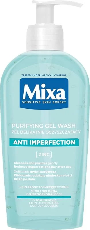 Mixa Gel Nettoyant Visage Expert Peau Sensible, 200 ml — Soin de la peau
