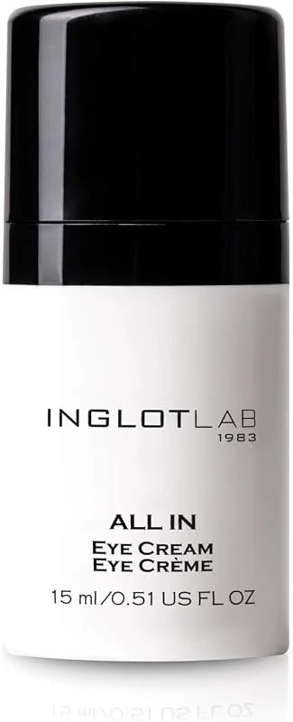 INGLOT COSMETICS Crème contour des yeux, avec acide hyaluronique, caféine (15 ml) — Soin de la peau