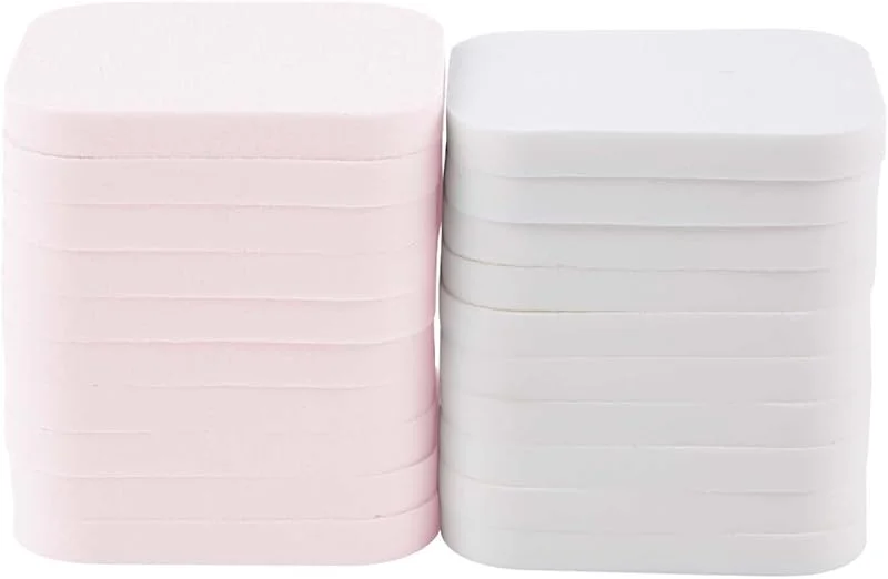 TRUYU Éponges à maquillage rectangulaires sans latex, lot de 20
