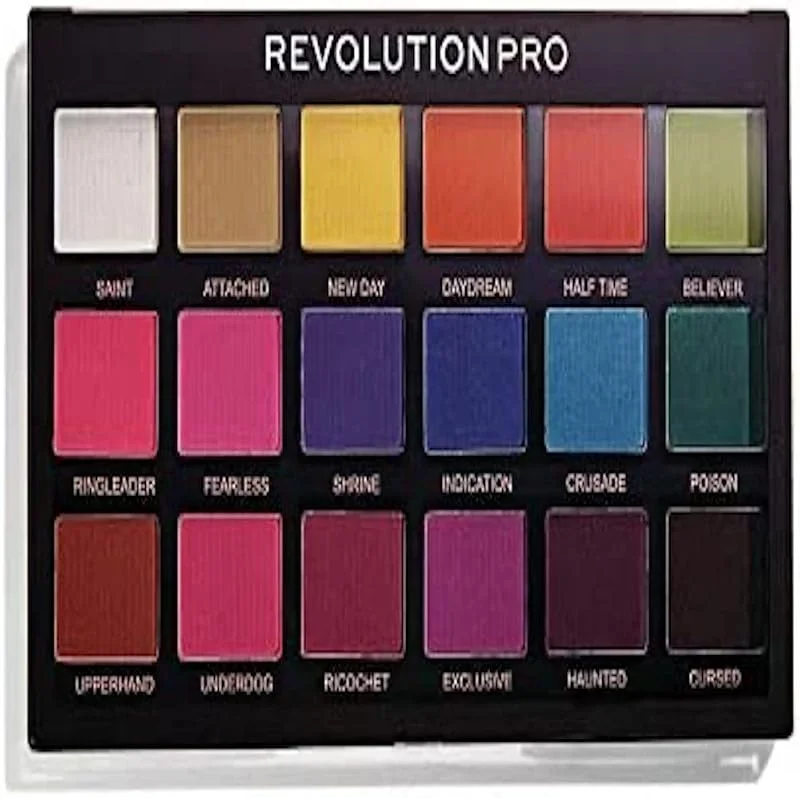 Revolution Pro, Regeneration, Palette d'Ombres à Paupières, Trends Mischief Mattes, 18 — Maquillage