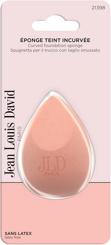 JEAN LOUIS DAVID - Eponge de Maquillage Incurvée - Ultra Précise - Sans Latex - Maquillage du Teint