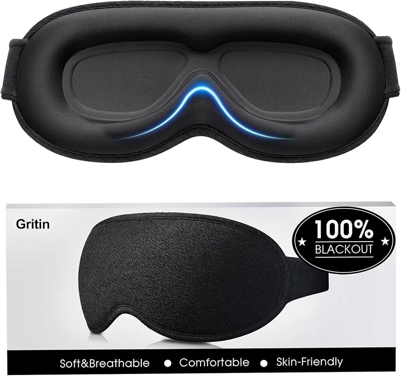 Gritin Masque de Nuit 100%Occultant pour Hommes&Femmes Zero Pression — Complements alimentaires