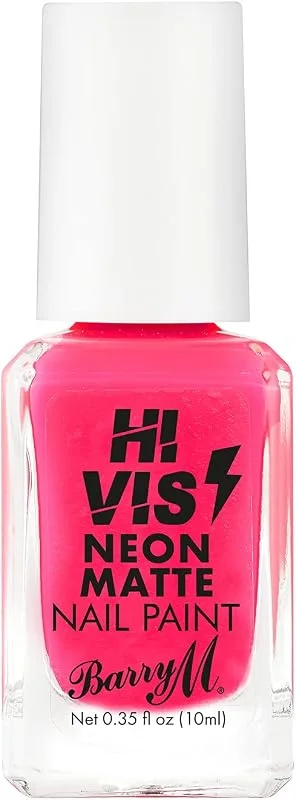 Barry M Cosmetics Hi Vis Vernis à ongles fluo mat - Rose (Pink Electro) — Maquillage