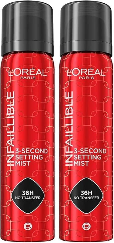 L'Oréal Paris - Spray Fixateur de Maquillage - Waterproof - Sans Transfert - Formule Légère - Non