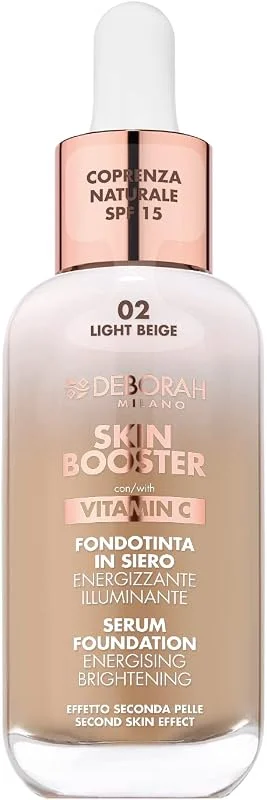 Deborah Milano Skin Booster Fondotinta In Siero 2 Light Beige 30ml — Maquillage