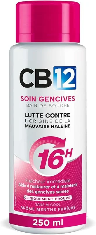 CB12 Soin Gencives - Bain de Bouche - 16 h d'Haleine Fraîche - 250 ml — Soin de la peau
