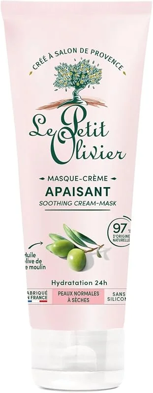 LE PETIT OLIVIER Masque Crème Apaisant Visage Huile d'Olive 75ml — Soin de la peau