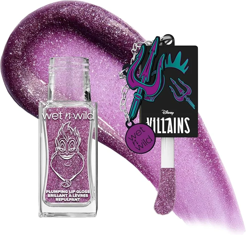 Wet n Wild x Disney Villains Pick Your Vice Lip Gloss, Gloss Volumateur Teinté Rouge — Maquillage