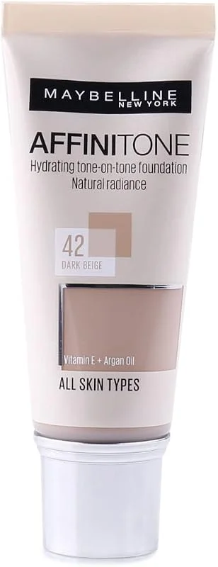 MAYBELLINE AFFINITONE PERFECTING AND PROTECTING FOUNDATION FOND DE TEINT, DARK BEIGE — Maquillage