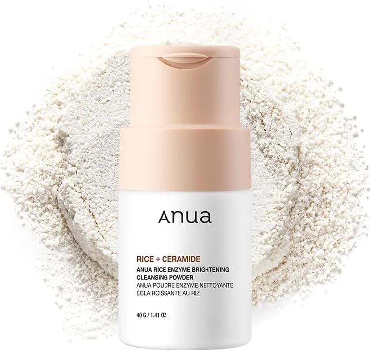 Anua Nettoyant Visage Enzyme de Riz – Poudre Nettoyante Exfoliante Douce, Éclat du — Soin de la peau