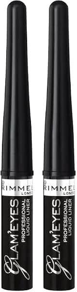 Rimmel - Eyeliner glam'Eyes - Application Facile et Précise - Couleurs intenses - 001 — Maquillage