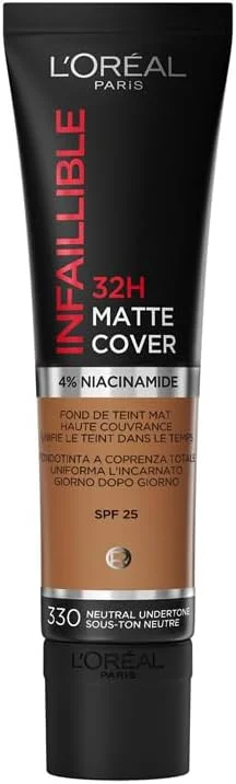 L'Oréal Paris - Fond de Teint Mat Haute Couvrance Waterproof - Longue Tenue — Soin de la peau