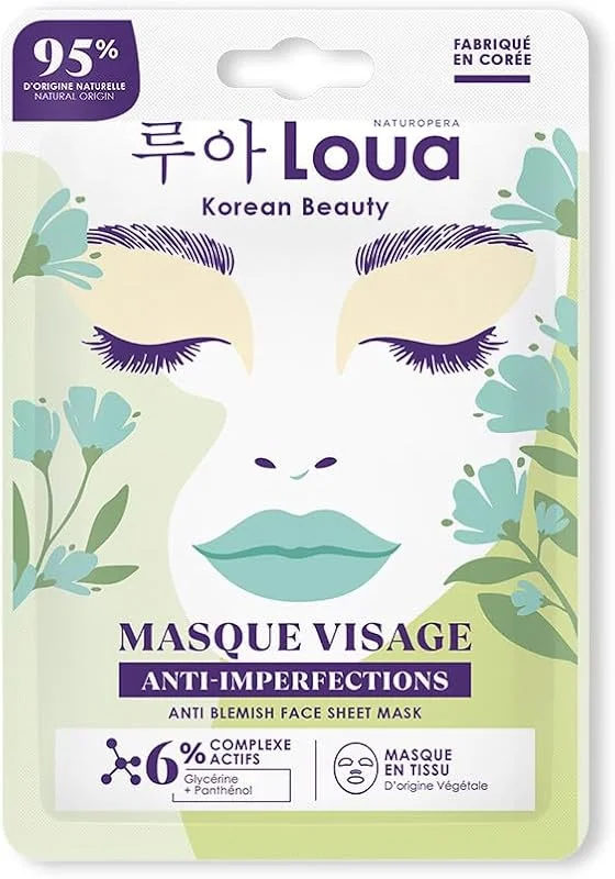 LOUA - Masque Visage Anti Imperfections - K Beauty - Beauté Coréenne - Peau — Soin de la peau