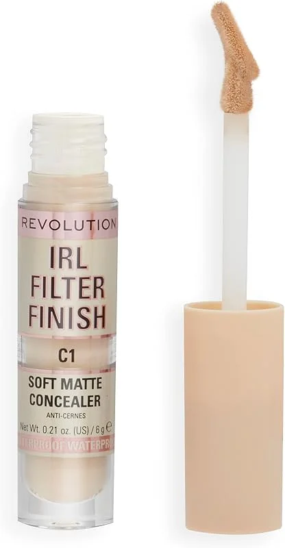 Makeup Revolution, Correcteur de teint IRL, couvrance moyenne à complète, C1, 6g — Maquillage