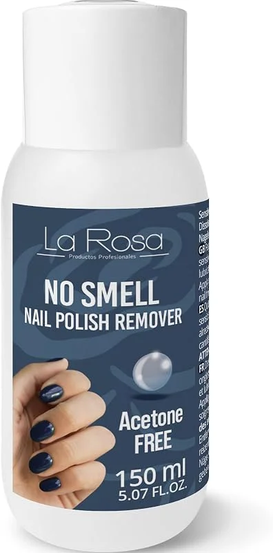 LaRosa dissolvant pour vernis à ongles SANS ACÉTONE 150 ml SENSIBLE SANS ODEUR pour une — Maquillage